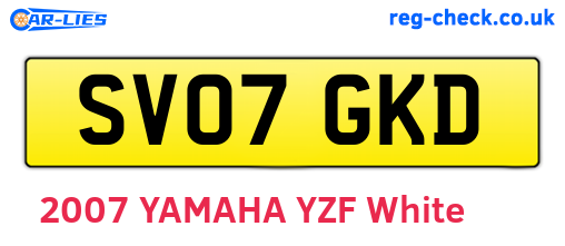 SV07GKD are the vehicle registration plates.