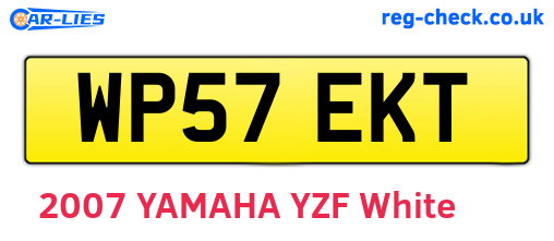 WP57EKT are the vehicle registration plates.