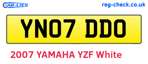 YN07DDO are the vehicle registration plates.