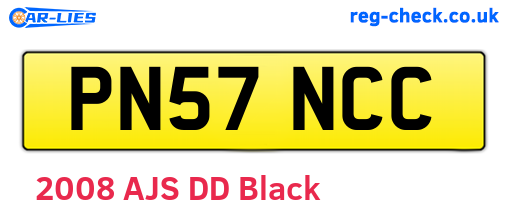 PN57NCC are the vehicle registration plates.