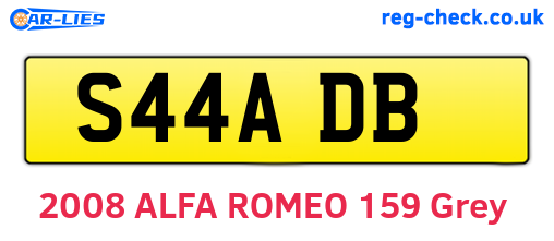 S44ADB are the vehicle registration plates.