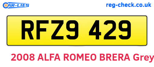 RFZ9429 are the vehicle registration plates.