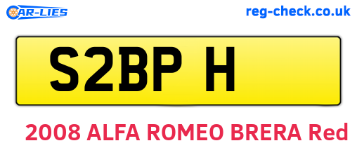 S2BPH are the vehicle registration plates.