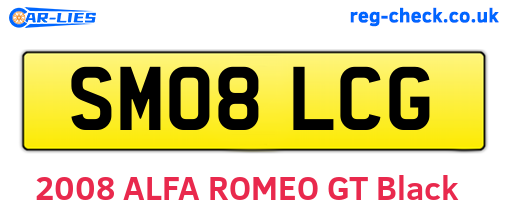 SM08LCG are the vehicle registration plates.