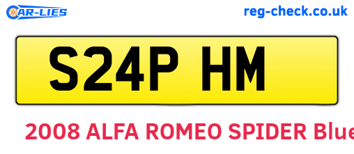 S24PHM are the vehicle registration plates.