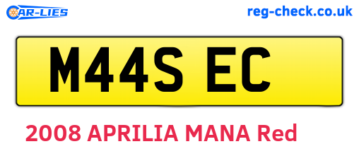 M44SEC are the vehicle registration plates.