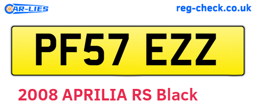 PF57EZZ are the vehicle registration plates.