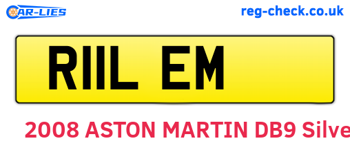 R11LEM are the vehicle registration plates.