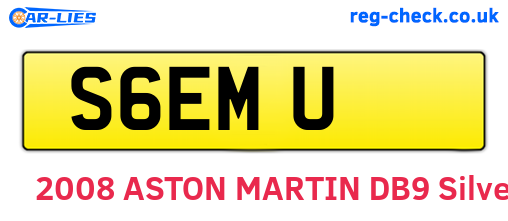 S6EMU are the vehicle registration plates.