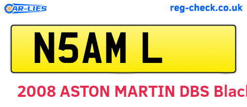 N5AML are the vehicle registration plates.