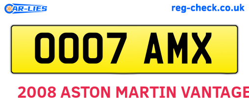 OO07AMX are the vehicle registration plates.