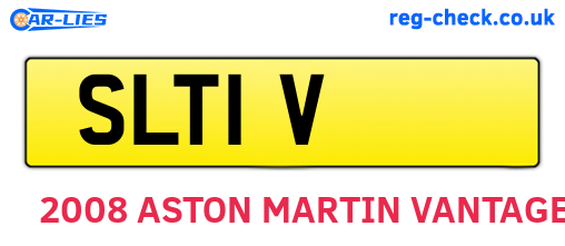 SLT1V are the vehicle registration plates.