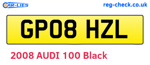 GP08HZL are the vehicle registration plates.