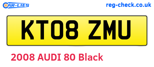 KT08ZMU are the vehicle registration plates.