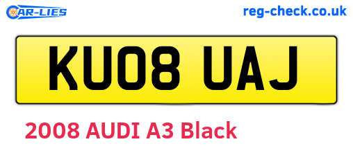 KU08UAJ are the vehicle registration plates.
