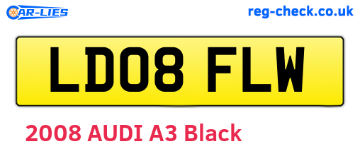 LD08FLW are the vehicle registration plates.