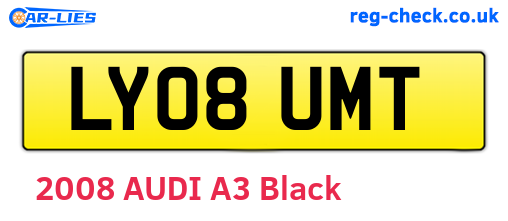 LY08UMT are the vehicle registration plates.