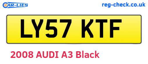 LY57KTF are the vehicle registration plates.