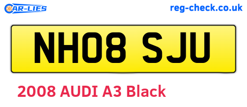 NH08SJU are the vehicle registration plates.