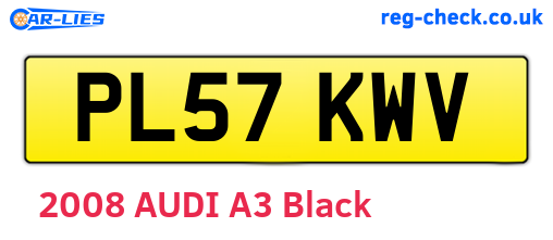 PL57KWV are the vehicle registration plates.