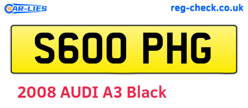 S600PHG are the vehicle registration plates.