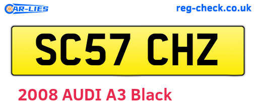 SC57CHZ are the vehicle registration plates.