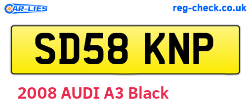 SD58KNP are the vehicle registration plates.