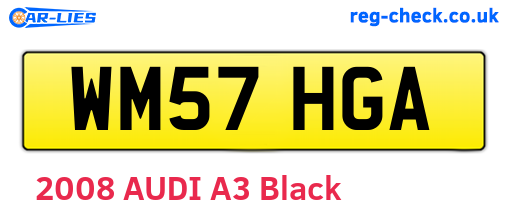 WM57HGA are the vehicle registration plates.