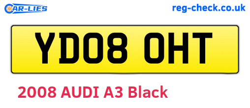 YD08OHT are the vehicle registration plates.