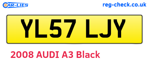 YL57LJY are the vehicle registration plates.