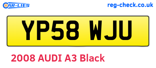 YP58WJU are the vehicle registration plates.
