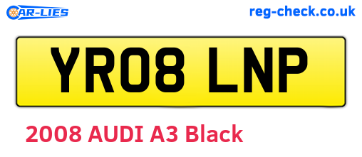 YR08LNP are the vehicle registration plates.