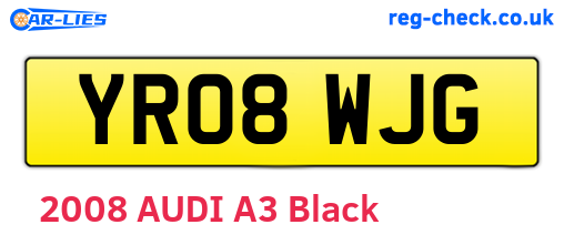 YR08WJG are the vehicle registration plates.