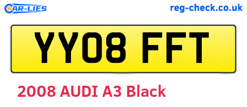 YY08FFT are the vehicle registration plates.