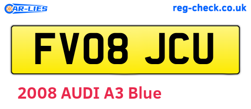 FV08JCU are the vehicle registration plates.