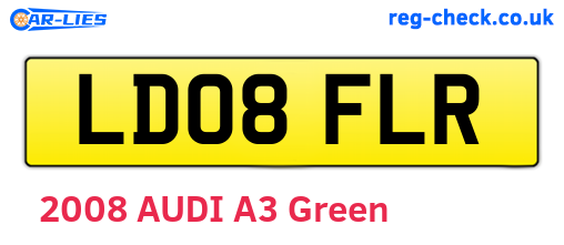 LD08FLR are the vehicle registration plates.