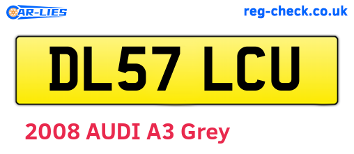 DL57LCU are the vehicle registration plates.