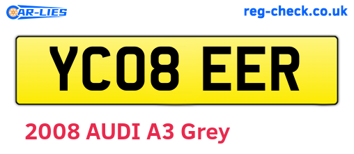 YC08EER are the vehicle registration plates.