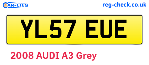 YL57EUE are the vehicle registration plates.