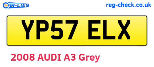 YP57ELX are the vehicle registration plates.