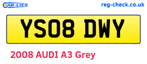 YS08DWY are the vehicle registration plates.