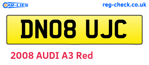 DN08UJC are the vehicle registration plates.