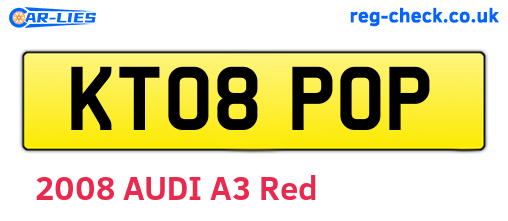 KT08POP are the vehicle registration plates.