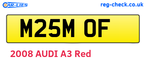 M25MOF are the vehicle registration plates.