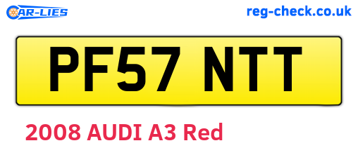 PF57NTT are the vehicle registration plates.
