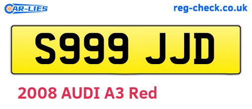 S999JJD are the vehicle registration plates.