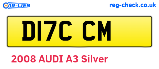 D17CCM are the vehicle registration plates.