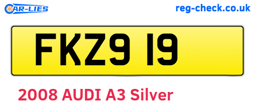 FKZ919 are the vehicle registration plates.