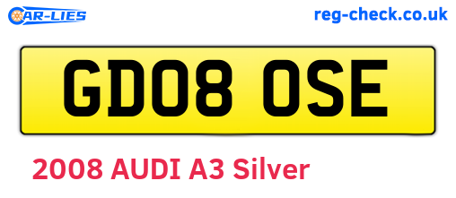 GD08OSE are the vehicle registration plates.