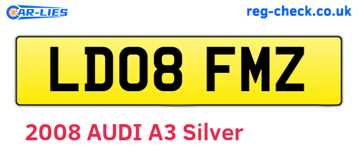 LD08FMZ are the vehicle registration plates.